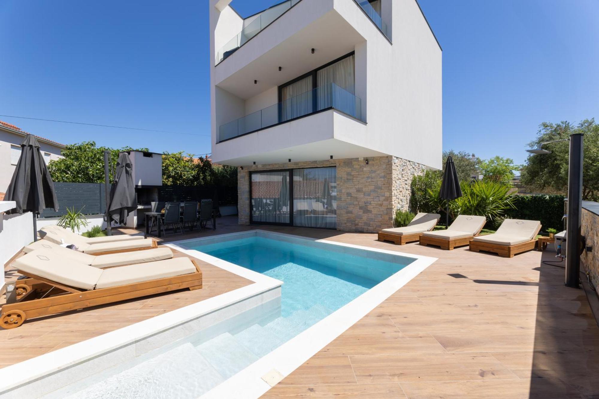 Luxury Villa Favela With Heated Pool Trogir Exterior foto